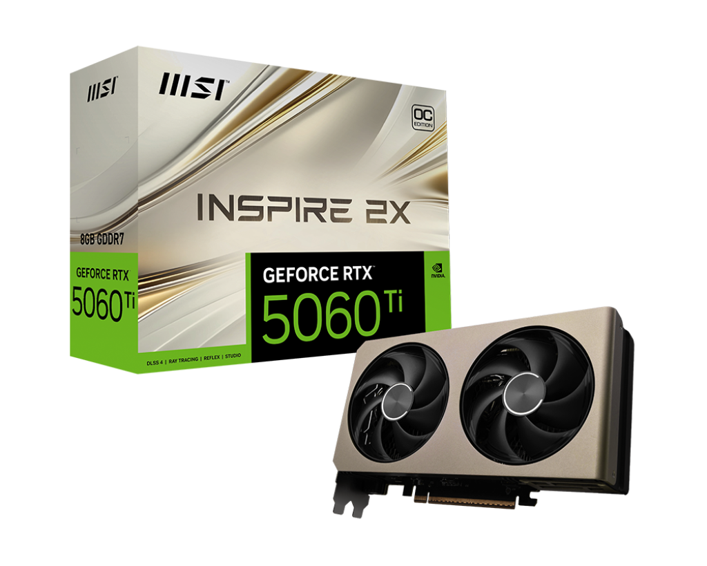 GeForce RTX™ 5060 Ti 8G INSPIRE 2X OC GeForce RTX™ 5060 Ti 8G INSPIRE 2X OC
